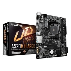 GIGABYTE A520M H ARGB Carte mère AMD A520 Socket AM4 micro ATX