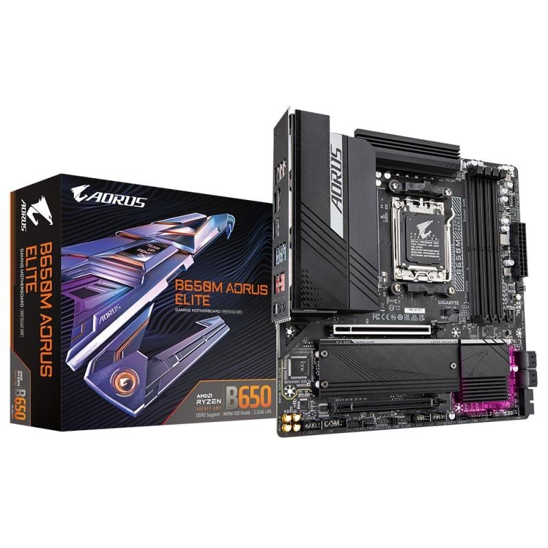 GIGABYTE B650M AORUS ELITE Carte mère AMD B650 Socket AM5 micro ATX