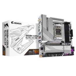 GIGABYTE B650M A ELITE AX ICE Carte mère AMD B650 Socket AM5 micro ATX