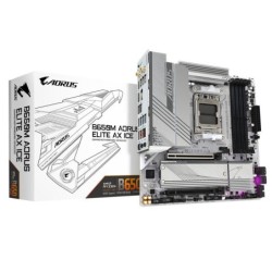 GIGABYTE B650M A ELITE AX ICE Carte mère AMD B650 Socket AM5 micro ATX