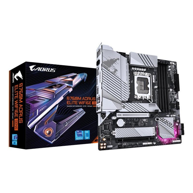GIGABYTE B760M A E WF6E GEN5 Carte mère Intel B760 LGA 1700 micro ATX