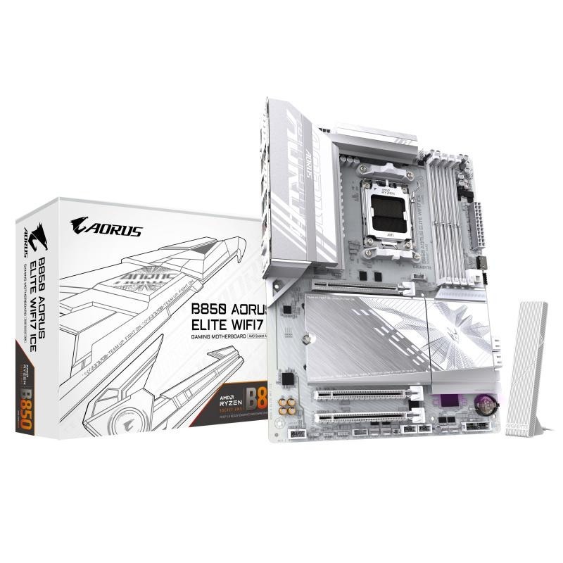 GIGABYTE B850 A ELITE WF7 ICE Carte mère AMD B850 Socket AM5 ATX