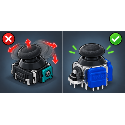 Remplacement des deux joystick manette PS4/PS5  Joystick Hall effect (Anti-Drift)