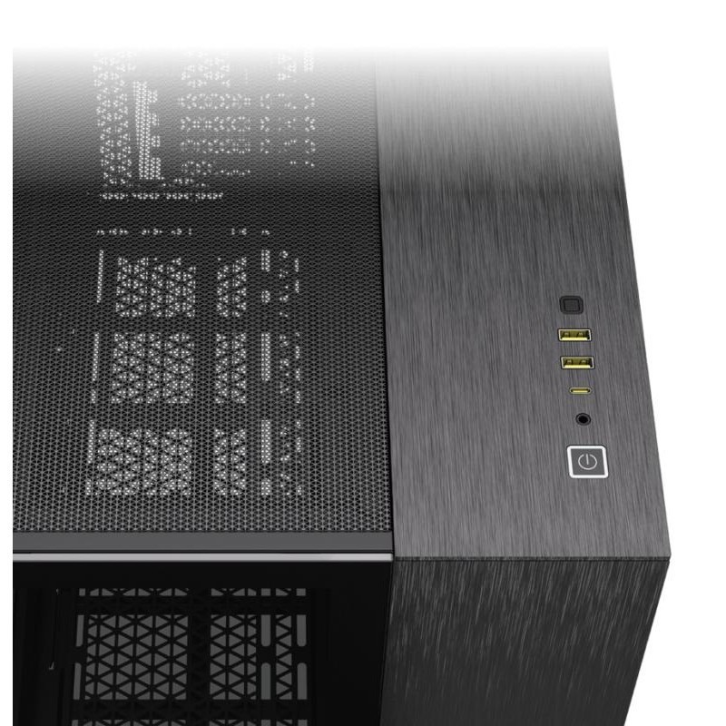 Corsair CC-9011287-WW unité centrale Midi Tower Aluminium, Noir
