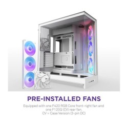 NZXT H9 Flow RGB - All White