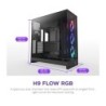 NZXT H9 Flow RGB (CM-H92FB-R1) Dual-Chamber Mid-Tower Case w/ RGB Fans - All Bla