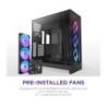NZXT H9 Flow RGB (CM-H92FB-R1) Dual-Chamber Mid-Tower Case w/ RGB Fans - All Bla