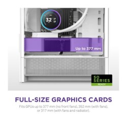 NZXT H3 Flow (2025) micro-ATX Mid-tower Case - All White Color
