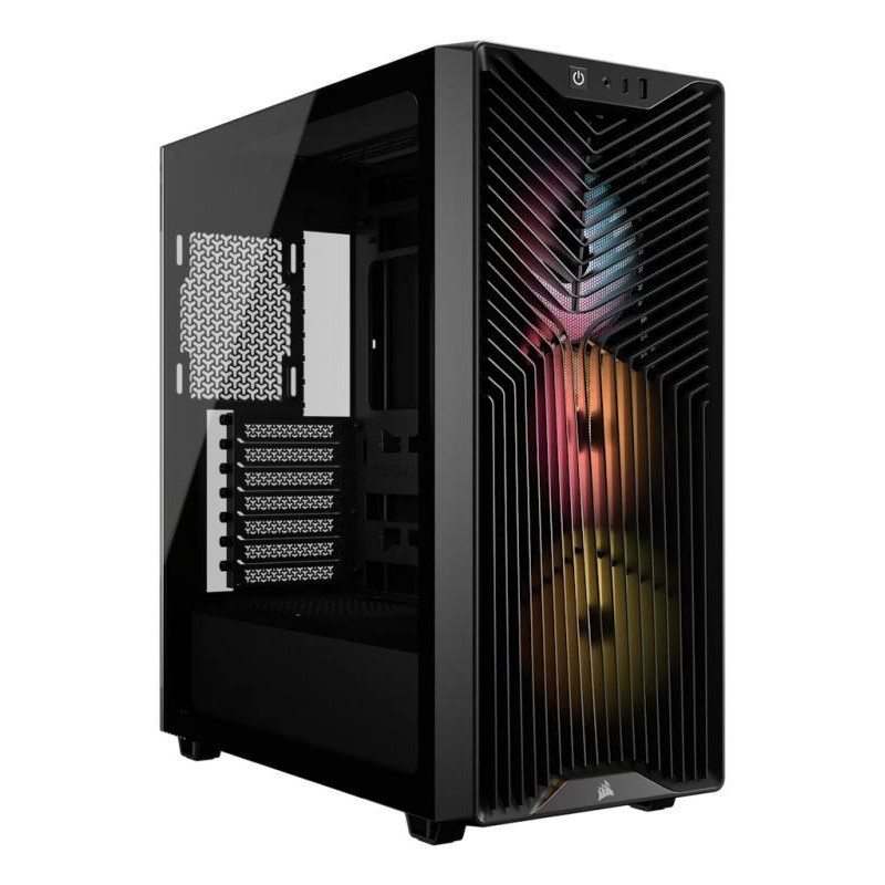 Corsair CORSAIR 3200D RS ARGB Mid-Tower PC Case, Black