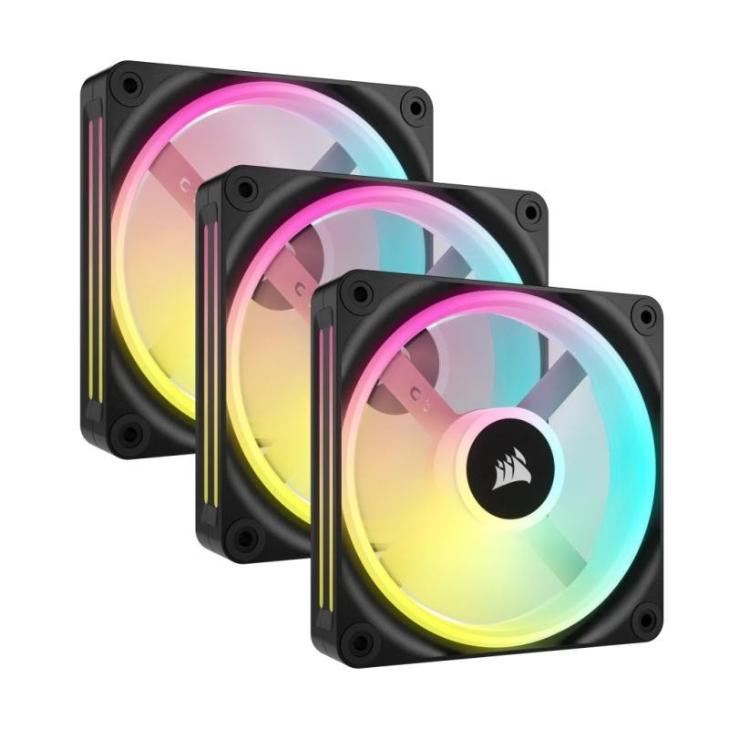 Corsair Air CO-9051002-WW système de refroidissement d’ordinateur Boitier PC Ventilateur 12 cm Noir 3 pièce(s)