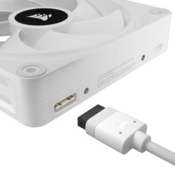 Corsair CO-9051006-WW système de refroidissement d’ordinateur Boitier PC Ventilateur 12 cm Blanc 3 pièce(s)