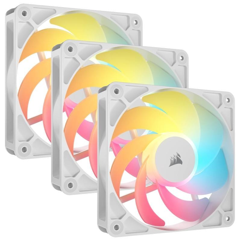 Corsair RS120-R ARGB White, 120mm ARGB Fan, Triple Pack