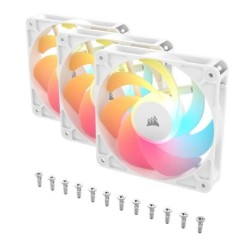 Corsair RS120-R ARGB White, 120mm ARGB Fan, Triple Pack