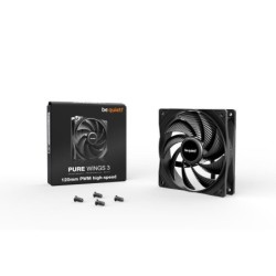 be quiet! Ventilateur Pure Wings 3 120mm PWM high-speed Black