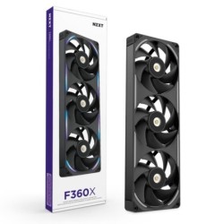 NZXT F360X - 360mm Performance RGB Fan (Single-Frame) - Black