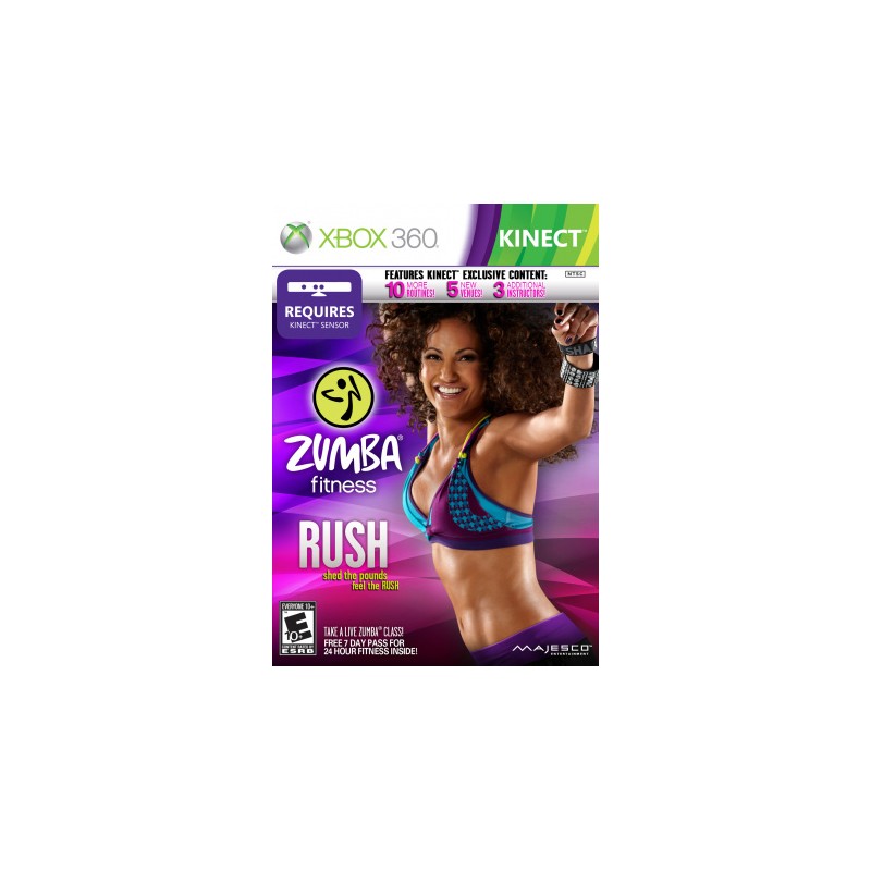 Jeux Xbox 360 : Zumba Fitness Rush - Occasion