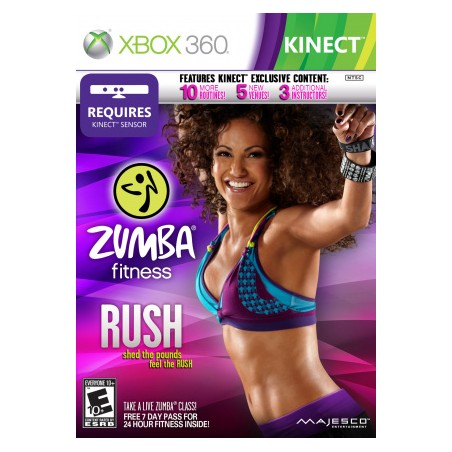 Jeux Xbox 360 : Zumba Fitness Rush - Occasion