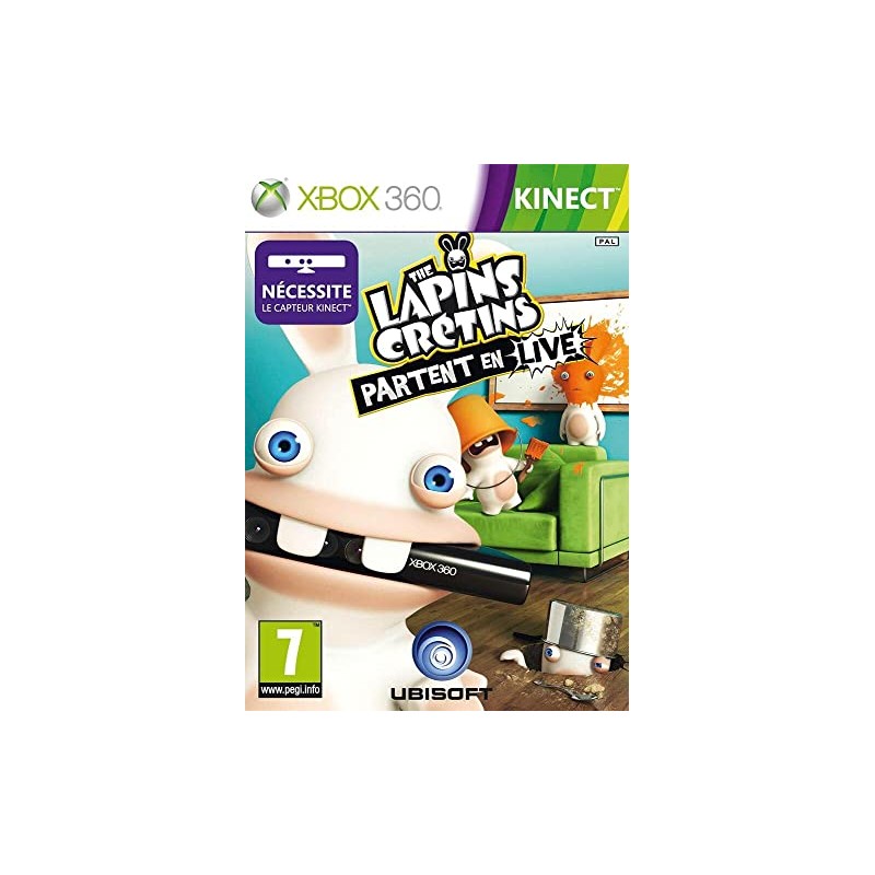 Jeux Xbox 360 : The Lapins Crétins Partent en Live - Occasion