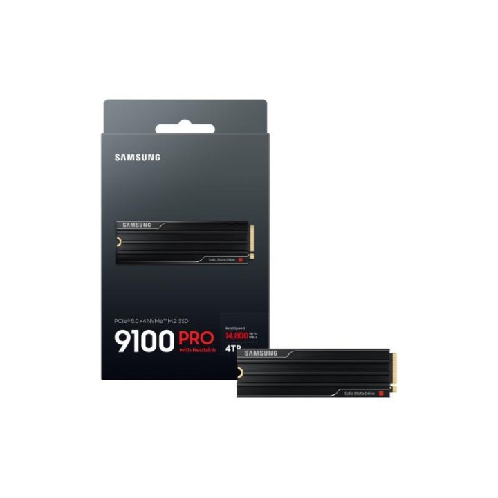 Samsung SSD 9100 PRO 4T M.2 Gen5 + Dissipateur