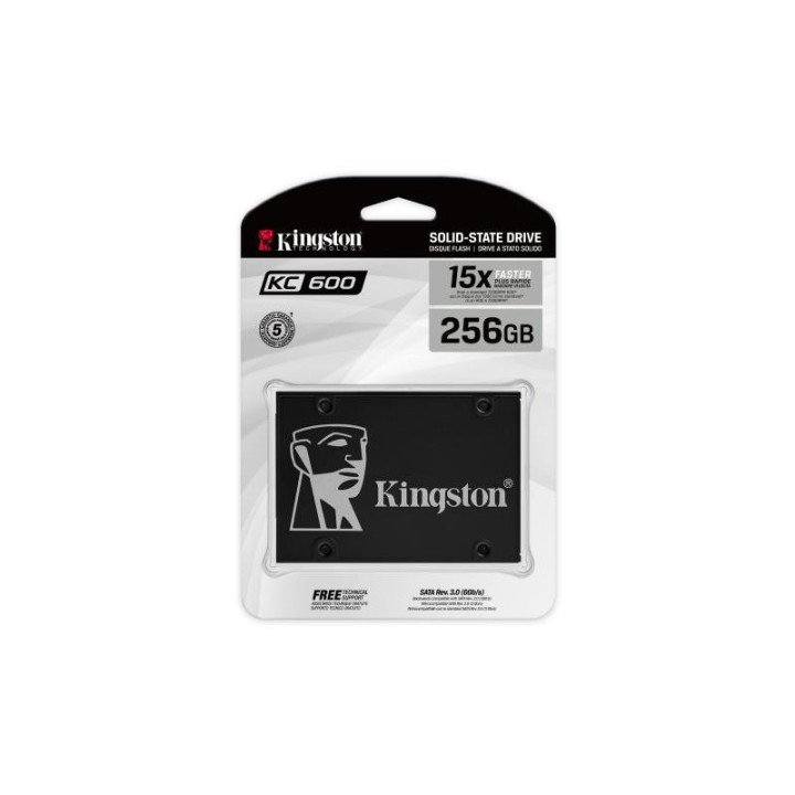 Kingston SSD KC600 SATA3 2.5" de 256 Go