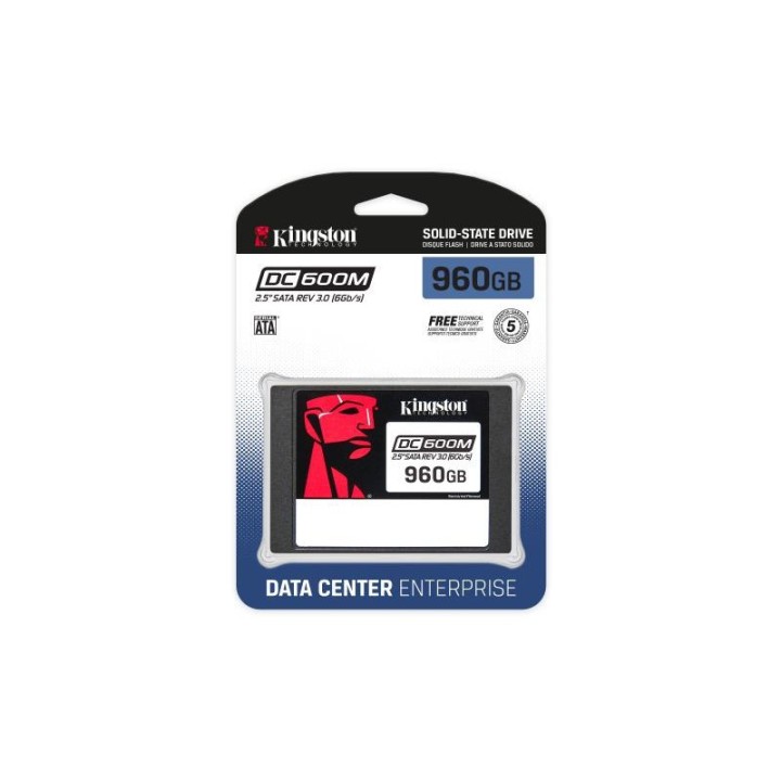Kingston SSD SATA Enterprise DC600M (usage mixte) 2.5” de 960 Go