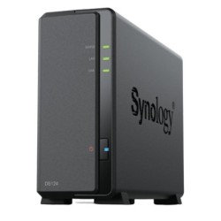 Synology DiskStation DS124 serveur de stockage NAS Bureau Realtek RTD1619B 1 Go DDR4 DiskStation Manager Noir