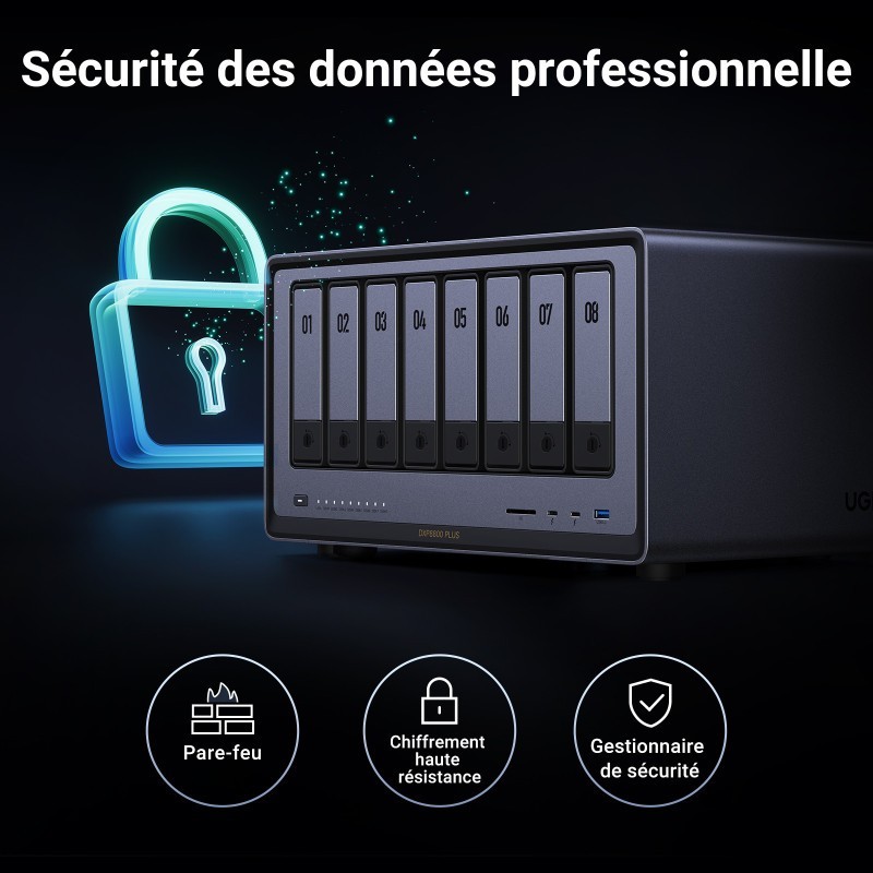 UGREEN Serveur NAS 8 Baies
