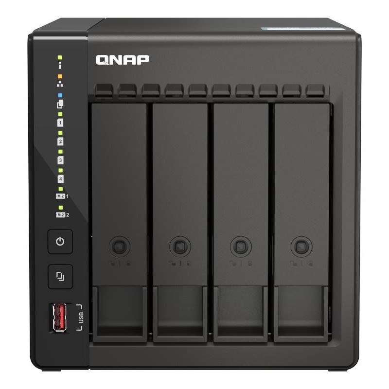 QNAP TS-453E NAS Tower Intel® Celeron® J6412 8 Go QNAP QTS Noir