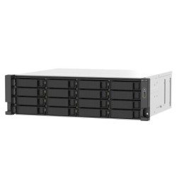 QNAP TS-1673AU-RP-16G serveur de stockage NAS Rack (3 U) Ryzen Embedded V1500B 16 Go DDR4 QNAP QTS Noir, Gris