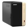 QNAP TS-264 NAS Tower Intel® Celeron® N5095 8 Go QNAP QTS Noir, Or