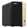 QNAP TS-264 NAS Tower Intel® Celeron® N5095 8 Go QNAP QTS Noir, Or