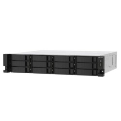 QNAP TS-1273AU-RP-8G serveur de stockage NAS Rack (2 U) Ryzen Embedded V1500B 8 Go DDR4 QNAP QTS Aluminium, Noir