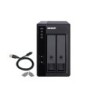 QNAP TR-002 Boîtier de disques de stockage Boîtier disque dur/SSD Noir 2.5/3.5"