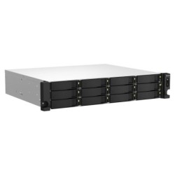QNAP TS-1264U-RP NAS Rack (2 U) 8 Go DDR4 QNAP QTS Aluminium, Noir