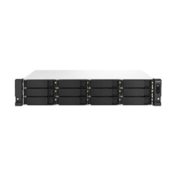 QNAP TS-1264U-RP NAS Rack (2 U) 8 Go DDR4 QNAP QTS Aluminium, Noir