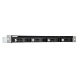 QNAP TR-004U Boîtier de disques de stockage Boîtier disque dur/SSD Noir, Gris 2.5/3.5"