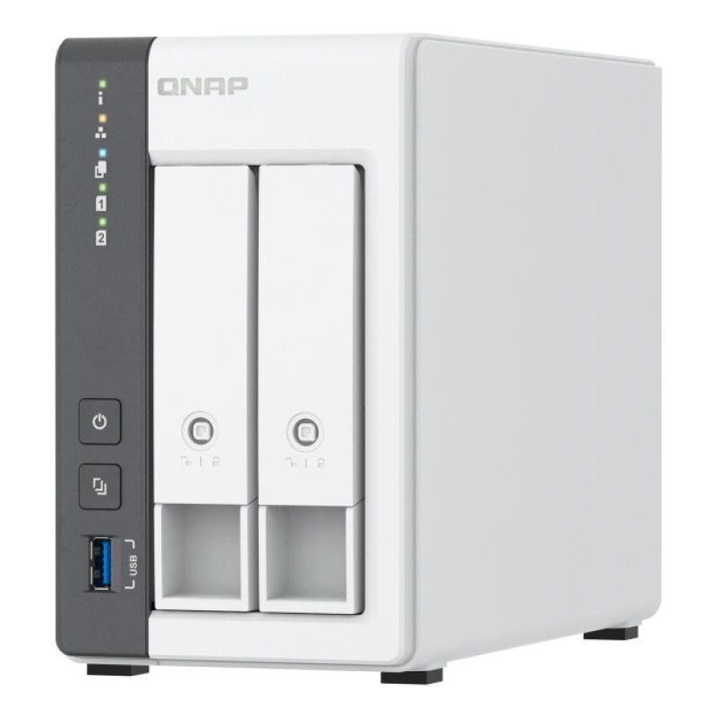 QNAP TS-216G serveur de stockage NAS Tower Cortex-A Cortex-A55 4 Go HDD Blanc