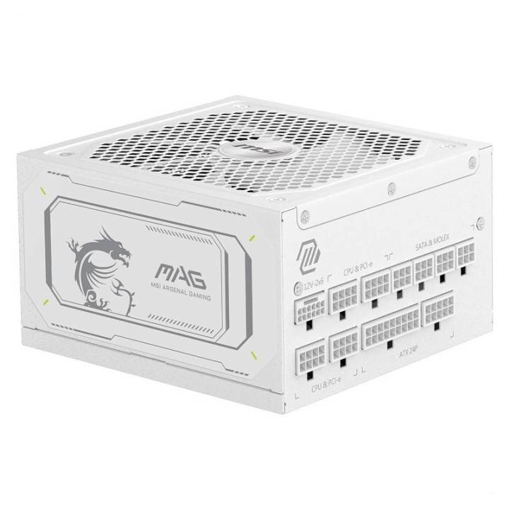 Alimentation MSI MAG A1000GL PCIe 5 white - 1000 W 80 PLUS Gold