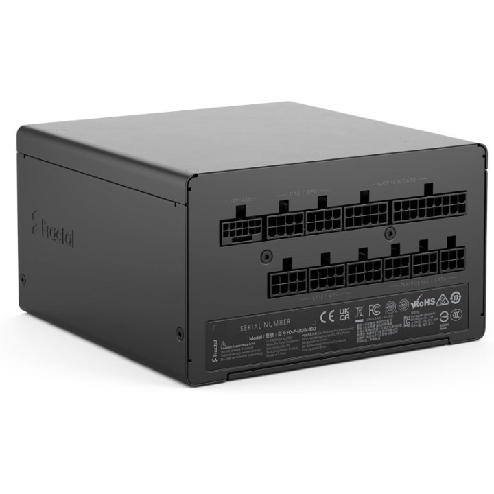 Alimentation Fractal Design Ion 3 Gold Black, EU Cord - 850 W 80 PLUS Gold