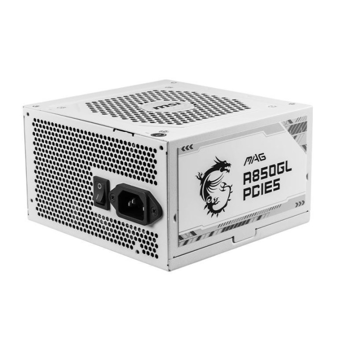 Alimentation MSI MAG A850GL PCIe 5 White - 850 W 80 PLUS Gold