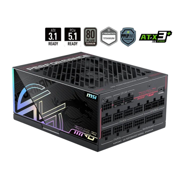 Alimentation MSI MPG Ai1600TS PCIe 5 - 1600 W