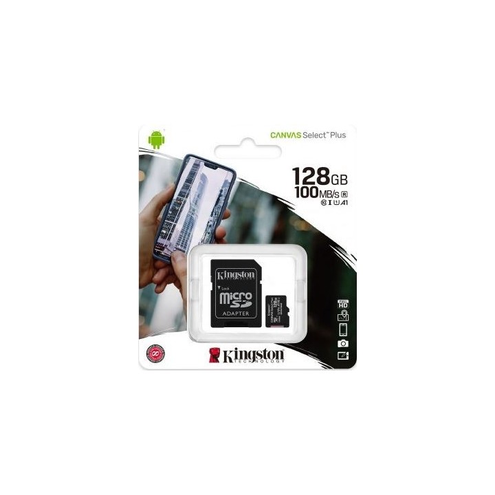 Carte microSD Kingston Canvas 128g° | Ordiland