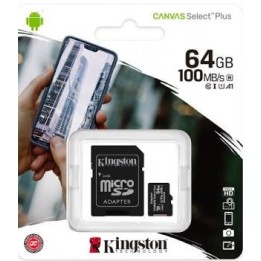 Carte microSD Kingston Canvas 64g°