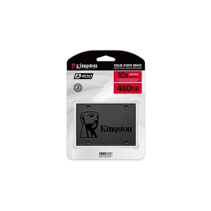 Kingston A400 2.5" 480 Go Série ATA III TLC | Ordiland