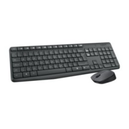 Logitech MK235 clavier Souris incluse Universel USB AZERTY Français Gris
