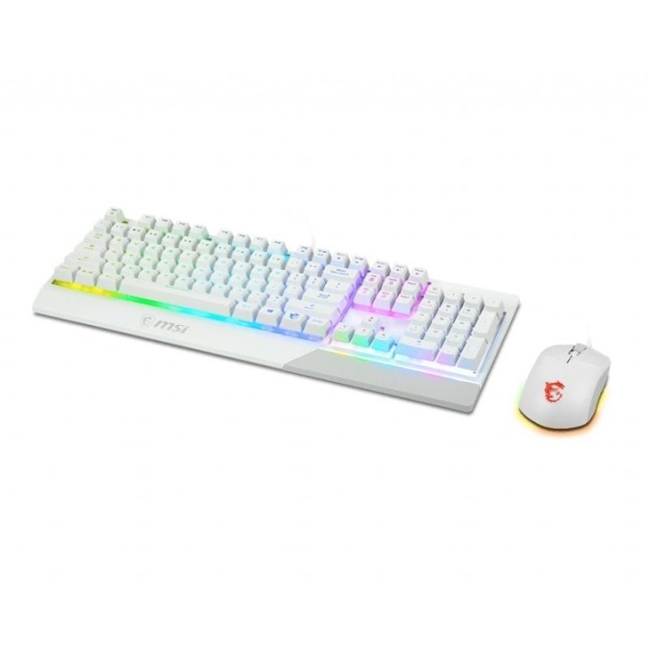 MSI Vigor GK30 combo - ensemble clavier et souris - Français - blanc