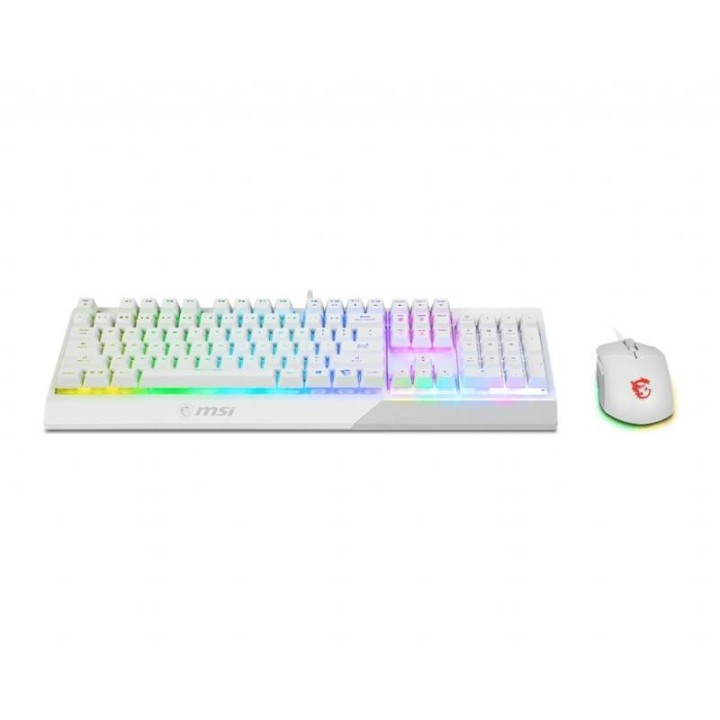MSI Vigor GK30 combo - ensemble clavier et souris - Français - blanc
