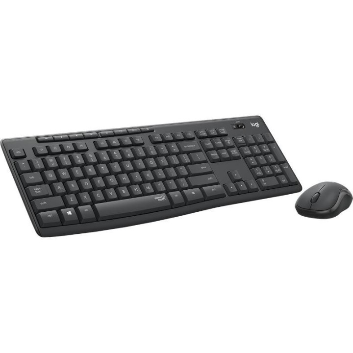 Logitech MK295 Silent Wireless Combo clavier Souris incluse Bureau RF sans fil AZERTY Français Graphite