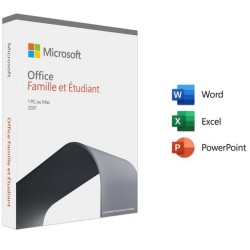 Microsoft Pack Office 2021 - Etudiant (Word - Excel - PowerPoint)