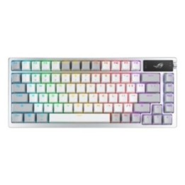 ASUS ROG Azoth clavier Jouer USB + RF Wireless + Bluetooth Blanc